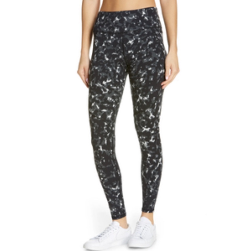 Sweaty Betty Power Leggings 7/8 Yoga Patterned High Waisted Stretchy Small